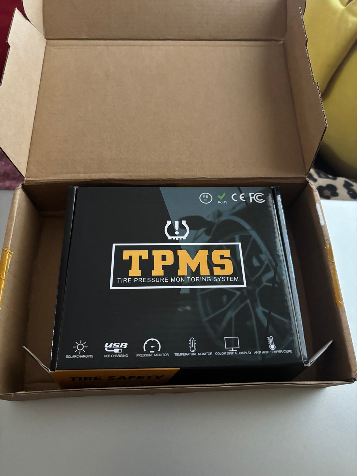 TPMS retail box and packaging